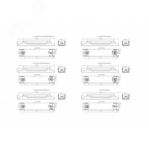 Драйвер светодиодный ИПС60-700ТД(400-700I, 27-85U) IP20 0125