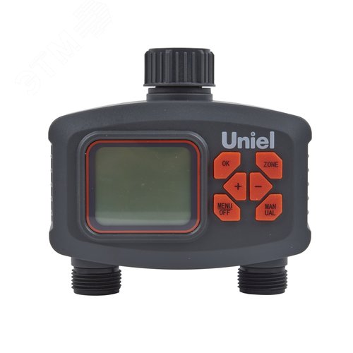 Таймер для автоматического полива UST-W44 IP65 BLACK 2 канала. Корпус черный. ТМ Uniel