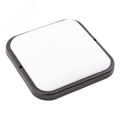 Светильник светодиодный ULW-Q229 24W/4000K IP65 BLACK влагозащищенный. Квадрат. Белый свет (4000K). 190?190?37мм. Корпус черный