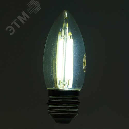Лампа светодиодная LED 8вт Е27 дневной свеча FILAMENT .PRO