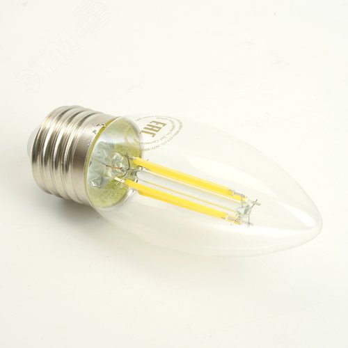 Лампа светодиодная LED 8вт Е27 дневной свеча FILAMENT .PRO