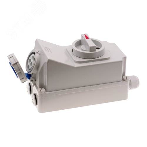 Розетка настенная с выключателем и механической блокировкой 16A/230V/1P+N+E/IP67