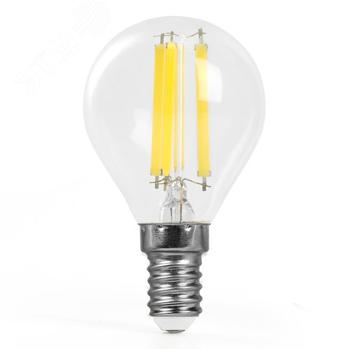 Лампа светодиодная LED 8вт Е14 белый шар FILAMENT .PRO