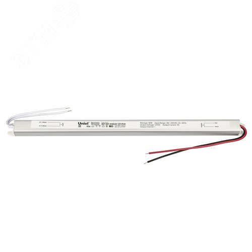Блок питания ультратонкий 48Вт 12В Металлический корпус UET-VAT-048A20 12V IP20