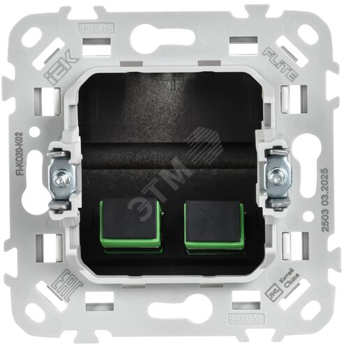 FLITE Розетка 2-местная оптоволоконная РОВ-2-ФлЧ черный