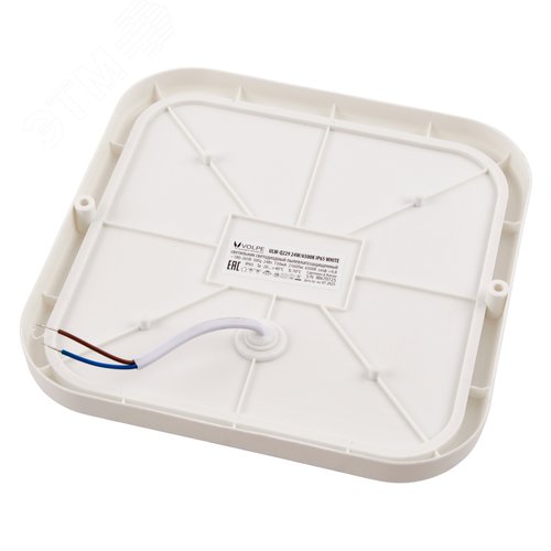 Светильник светодиодный ULW-Q229 24W/6500K IP65 WHITE влагозащищенный. Квадрат. Дневной свет (6500K). 190?190?37мм. Корпус белый