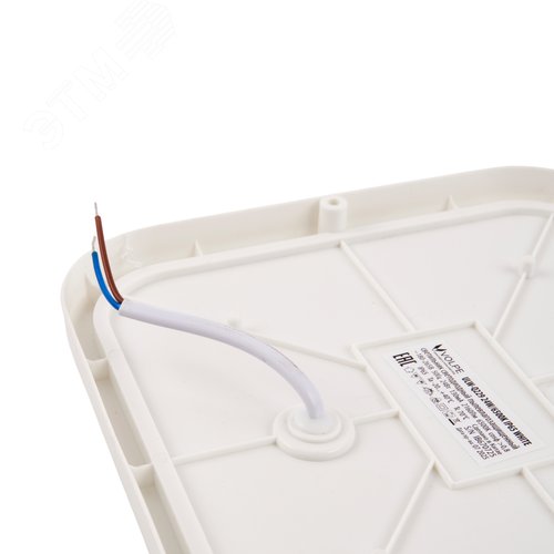 Светильник светодиодный ULW-Q229 24W/6500K IP65 WHITE влагозащищенный. Квадрат. Дневной свет (6500K). 190?190?37мм. Корпус белый