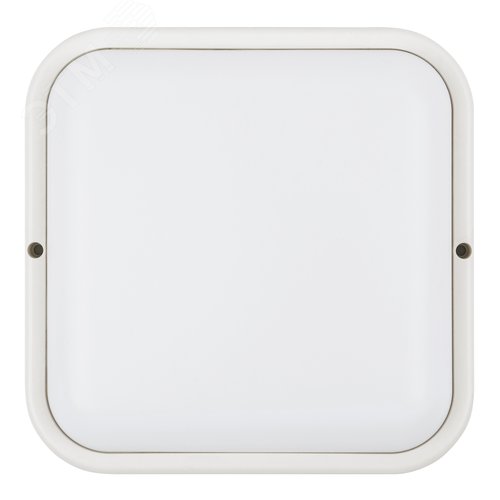 Светильник светодиодный ULW-Q229 24W/6500K IP65 WHITE влагозащищенный. Квадрат. Дневной свет (6500K). 190?190?37мм. Корпус белый