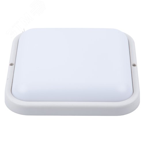 Светильник светодиодный ULW-Q229 24W/6500K IP65 WHITE влагозащищенный. Квадрат. Дневной свет (6500K). 190?190?37мм. Корпус белый