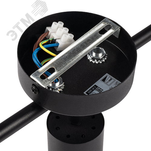 Светильник декоративный ДПО 0403 3xGU10 черный 230V IP20 JazzWay