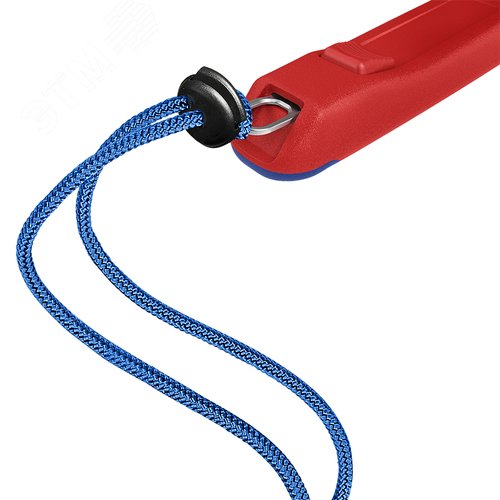 Клипса с ушком для страховочной системы KNIPEX Tethered Tools, красная, 10 шт, TetheredTool Clip