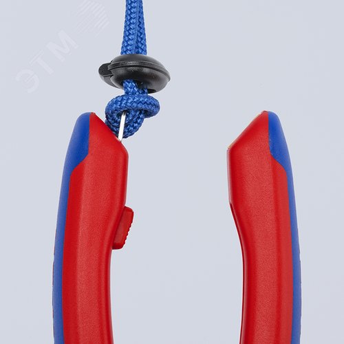 Клипса с ушком для страховочной системы KNIPEX Tethered Tools, красная, 10 шт, TetheredTool Clip