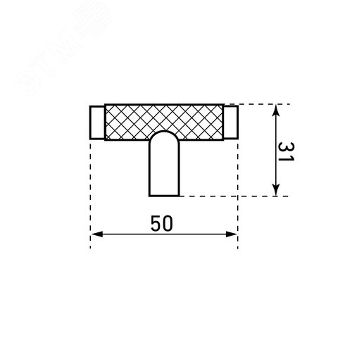 Ручка-кнопка мебельнаяStahlBuro AP2308 2шт., SN сатин