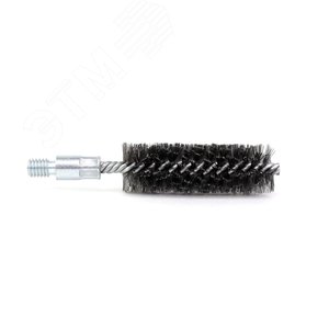Щетка ерш Д32х100х160 сталь 0,30, посадка 1/2'' резьба BSW очистка котлов теплообменников дымоходов