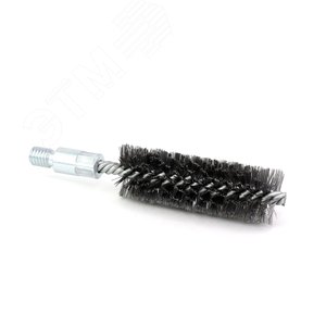 Щетка ерш Д32х100х160 сталь 0,30, посадка 1/2'' резьба BSW очистка котлов теплообменников дымоходов
