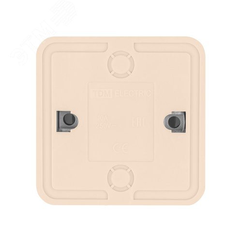 Розетка 2П открытой установки IP20 10А 250В (керамика) сл. кость Ладога