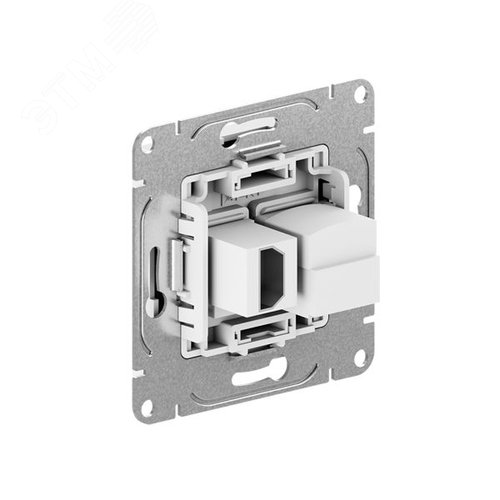 Механизм розетки HDMI+RJ45 (cat5) графит Эпика EKF