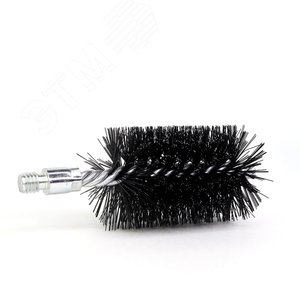 Щетка ерш Д63х100х160 сталь 0,40, посадка 1/2'' резьба BSW очистка котлов теплообменников дымоходов