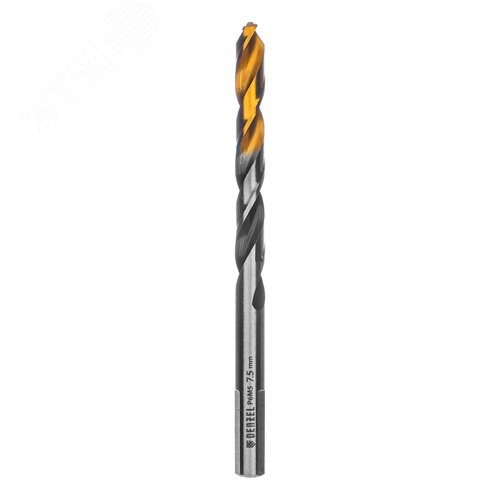 Сверло спиральное по металлу 7,5 x 109мм, Р6М5, Golden Tip, многогранная заточка
