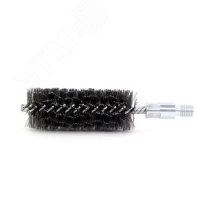 Щетка ерш Д40х100х160 сталь 0,30, посадка 1/2'' резьба BSW очистка котлов теплообменников дымоходов