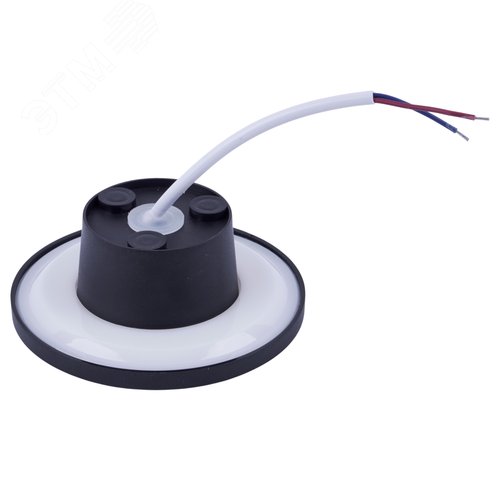 Светильник ULU-P35R-6W/3000K+4000K+6500K/D12 IP65 BLACK светодиодный уличный. Архитектурный накладной. С переключателем цвета свечения. Теплый(3000K)/Белый(4000K)/Дневной(6500K). Диаметр 12 см. Корпус черный