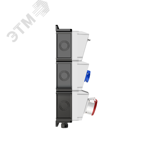 Комбинация розеток , Вход М40, клеммы, 1xCEE32A5p, 1xCEE16A5p, 2xSchuko, IP44