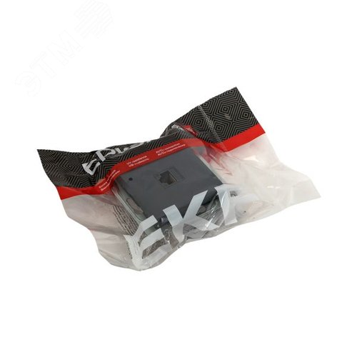 Механизм розетки RJ45 (cat5) графит Эпика EKF