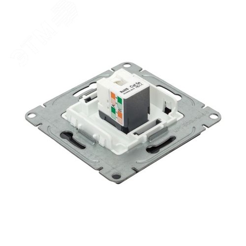 Механизм розетки RJ45 (cat5) графит Эпика EKF