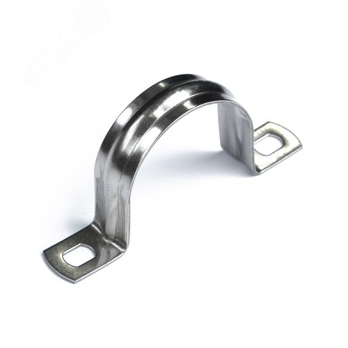 Скоба металлическая двухлапковая СМД(INOX) d31-32мм (10шт/200шт уп/кор) Промрукав