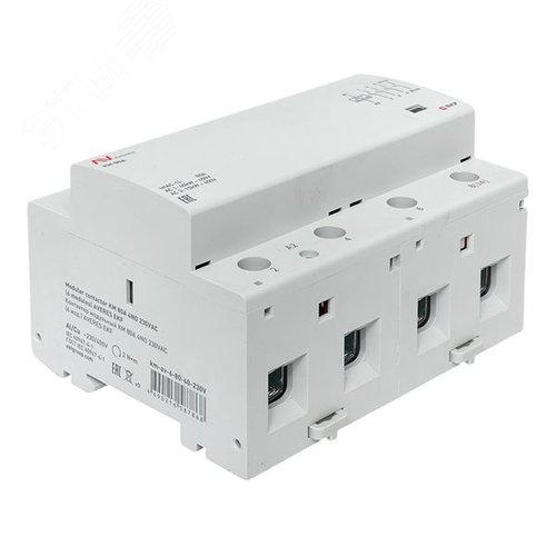 Контактор модульный КМ 80А 4NO 230VAC (6 мод.) AVERES