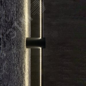 Светильник светодиодный ДБО-20w 3000К 1100Лм Lines черный