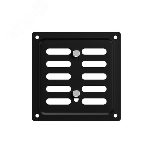 Решетка вентиляционная MER регулируемая 100x100 окраш.сталь Black