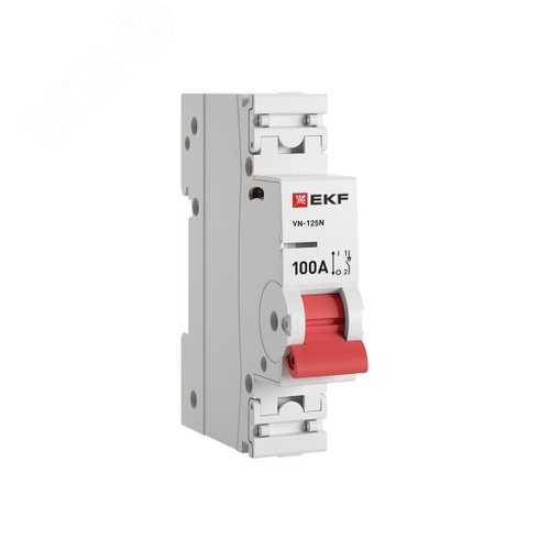 Выключатель нагрузки (ВН) однополюсный 1P 100А ВН-125N S1251100 PROXIMA EKF