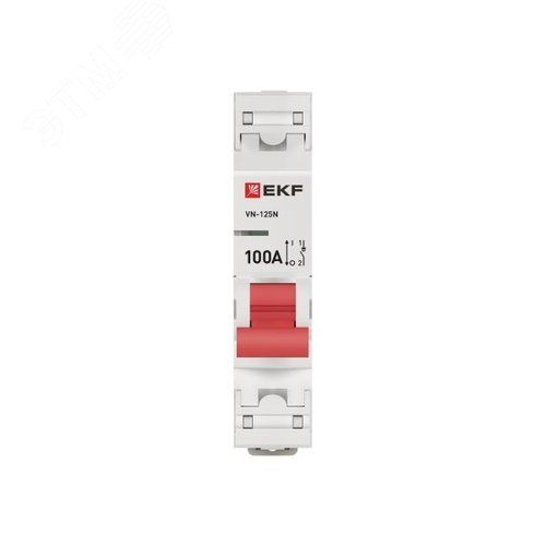 Выключатель нагрузки (ВН) однополюсный 1P 100А ВН-125N S1251100 PROXIMA EKF