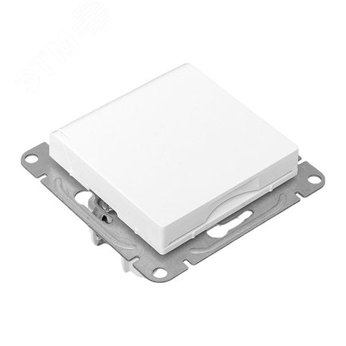 Эпика Механизм розетки 16А IP44 с заземлением со шторками c крышкой белый EKF