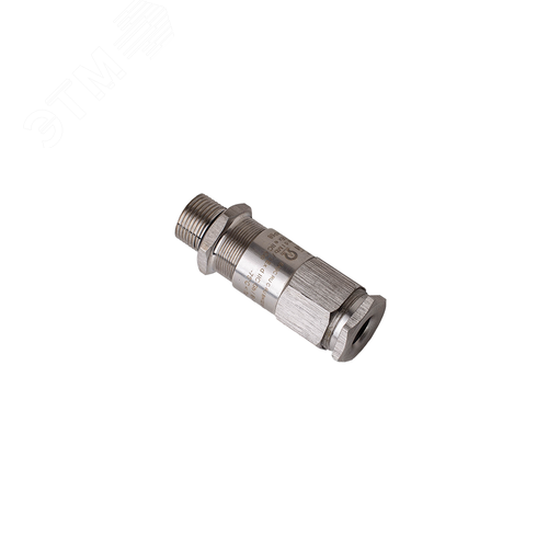 Ввод кабельный из оцинкованной стали с двойным уплотнением по наружной и поясной изоляции кабеля для бронированного кабеля с трубной резьбой КВБ-ЕХЕ-25/16-2У-М-G3/4