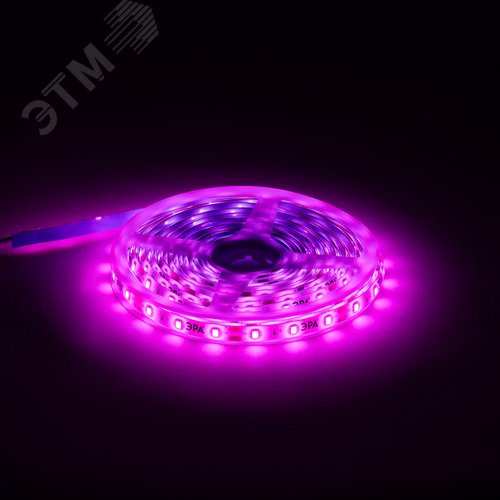 Лента светодиодная для растений с адаптером 12V FITO-Strip Light-RB-45W-5m-12V-IP65 красно-синего спектра 5м IP65 GREEN LINE