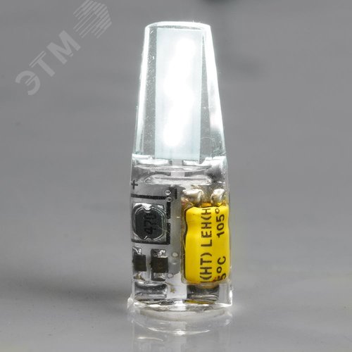 Лампа светодиодная LED 3вт 12в G4 дневной капсульная