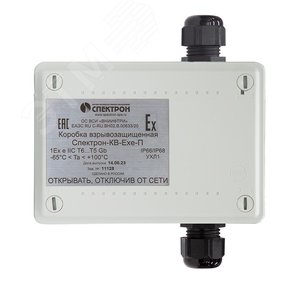 Коробка взрывозащищенная КВ-Exe-6-204х159х84 пластик (6 кабельных вводов)