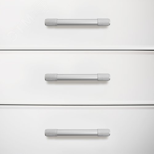 Ручка-скоба мебельная StahlBuro AP2307-96 2шт., W матовый белый хром