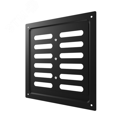 Решетка вентиляционная MER регулируемая 250х250 окраш.сталь Black