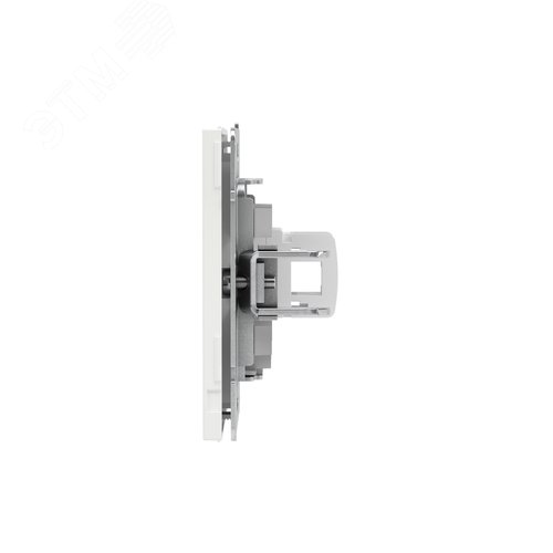 Компьютерная розетка RJ-45 без шторки, кат.5е одинарная, KANT, белая магнолия