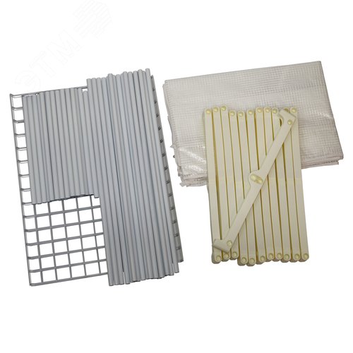 Парник-стеллаж для рассады UGH-R30 H190 WHITE/WHITE 5 полок, 70x50x190см. Металлическая труба в ПВХ, цвет белый. Тент из армированного полиэтилена 135г/м2, цвет сетки белый. TM ФитоЛето