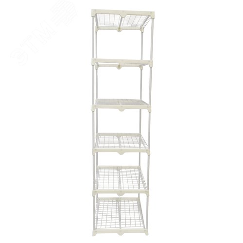 Парник-стеллаж для рассады UGH-R30 H190 WHITE/WHITE 5 полок, 70x50x190см. Металлическая труба в ПВХ, цвет белый. Тент из армированного полиэтилена 135г/м2, цвет сетки белый. TM ФитоЛето