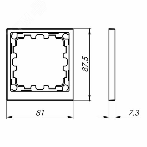 Рамка на 1 пост, KANT, ванильный марципан