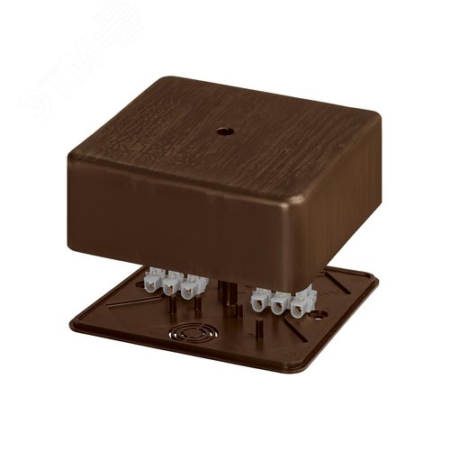 Коробка распаячная КР 100х100х44 ОП бук с клем. колодкой IP40 инд. штрихкод TDM