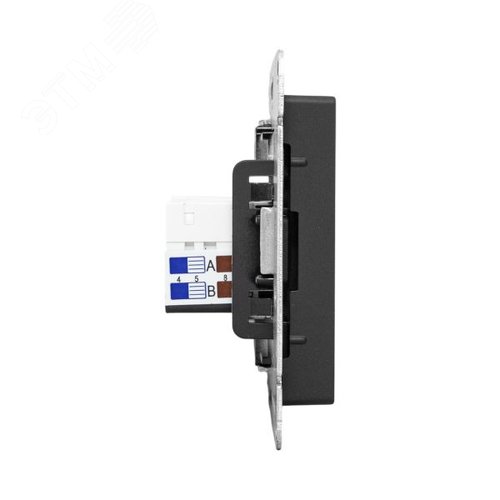 Эпика Механизм розетки RJ45 - 2шт (cat5) черный EKF