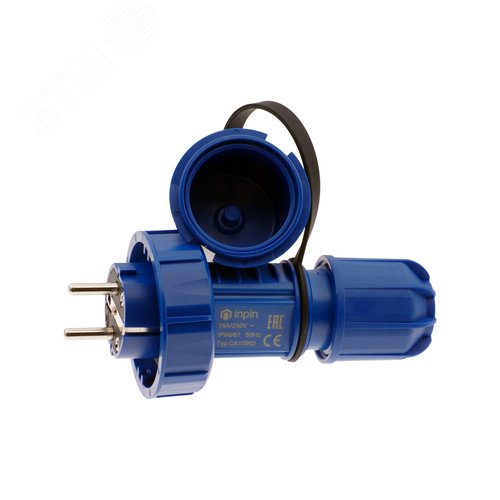 Вилка кабельная 16А/250V/2P+E/IP66/67