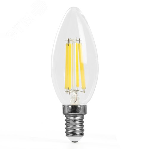 Лампа светодиодная LED 8вт Е14 белый свеча FILAMENT .PRO