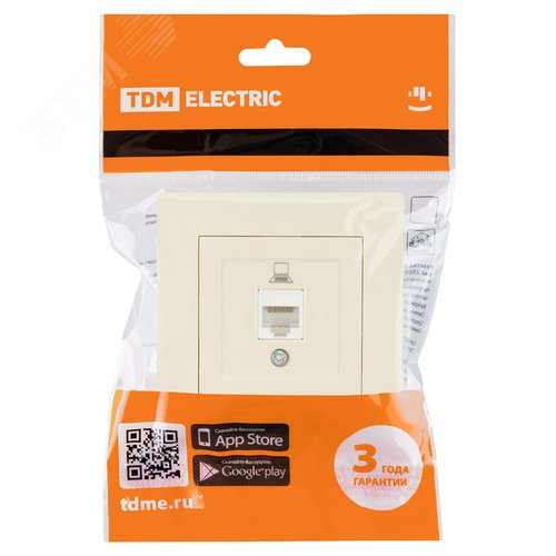 Розетка компьютерная RJ45 сл. кость Сенеж